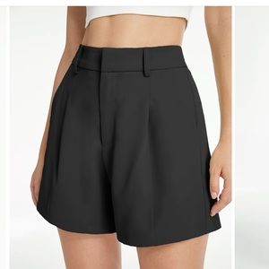 Black trouser shorts